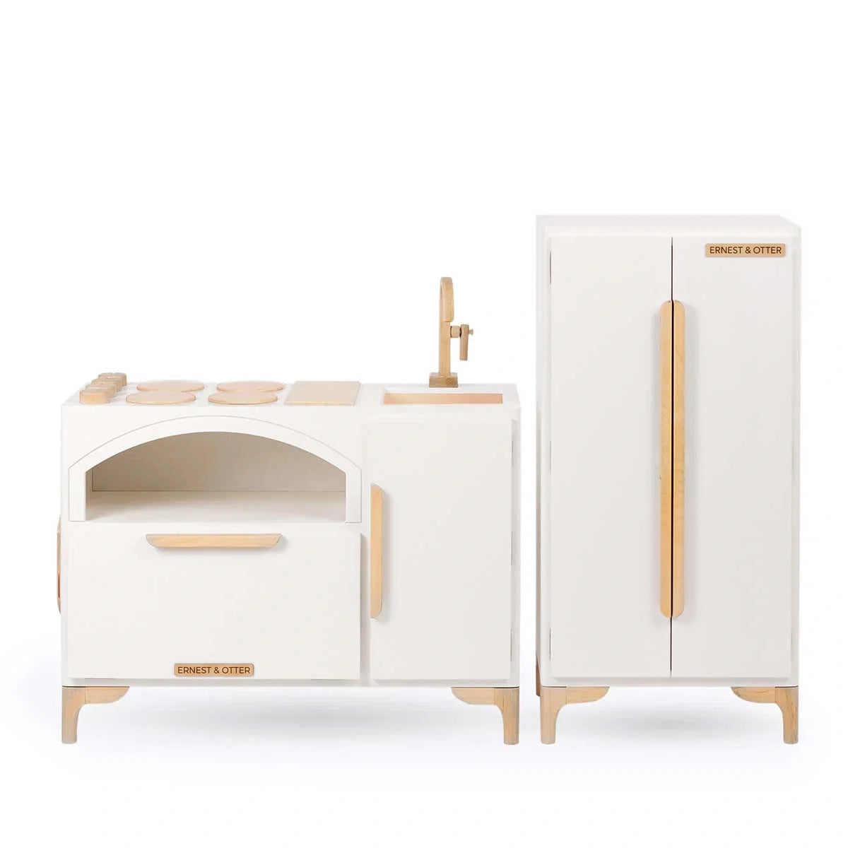 Ernest & Otter Luca play kitchen and refrigerator white