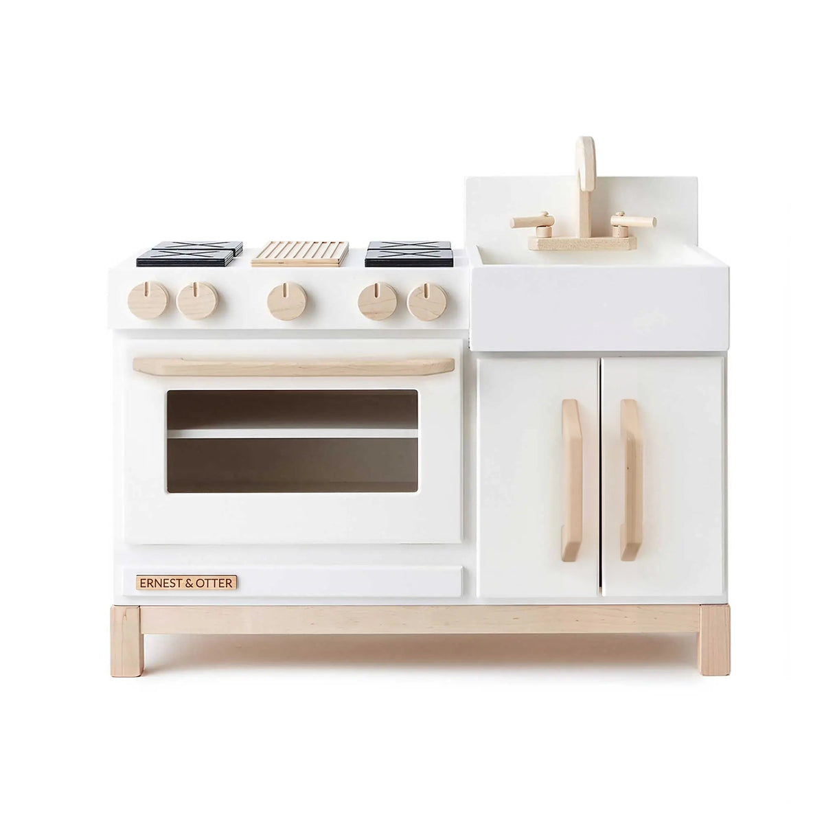 Ernest & Otter wood play kitchen white front