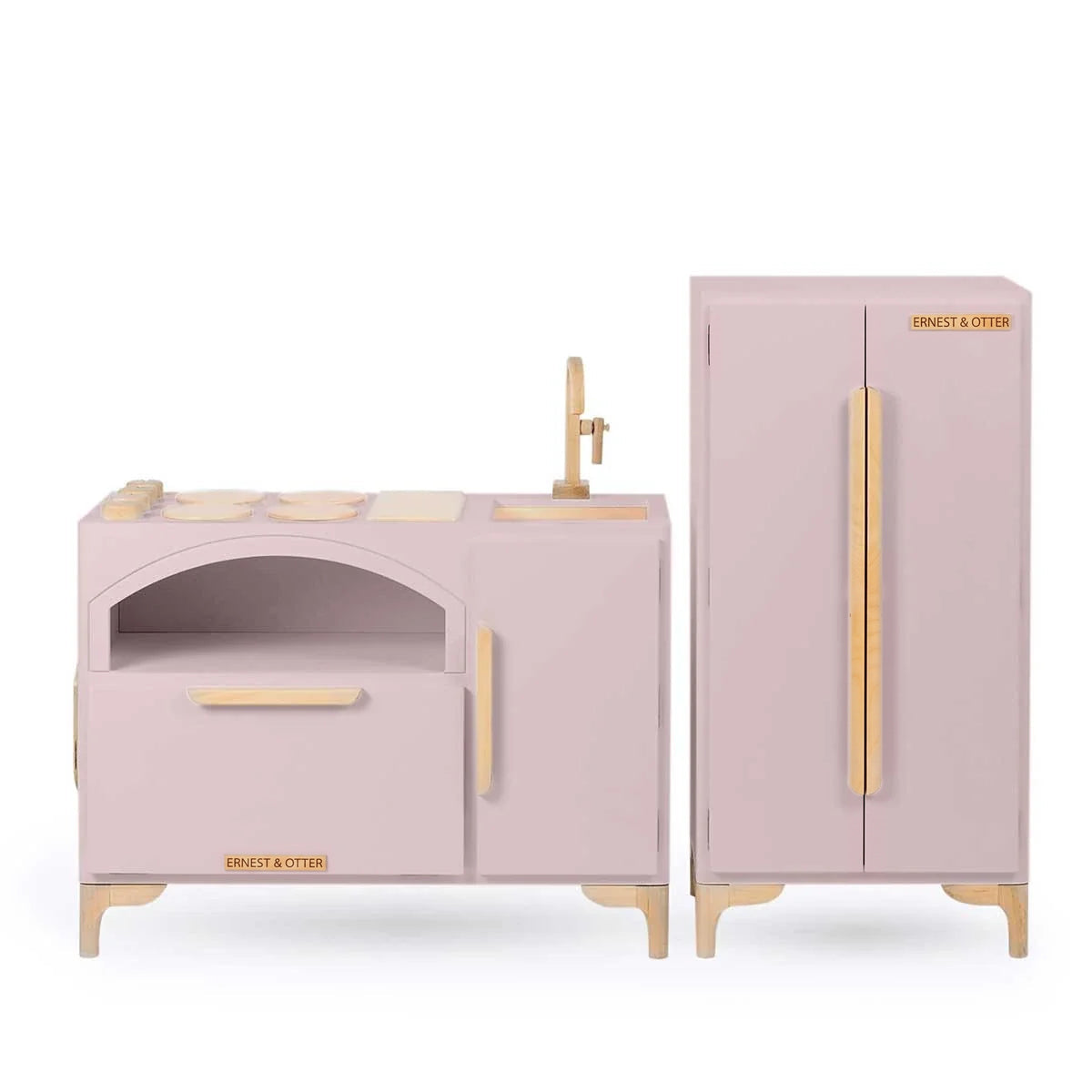 Ernest & Otter Luca play kitchen and refrigerator pink