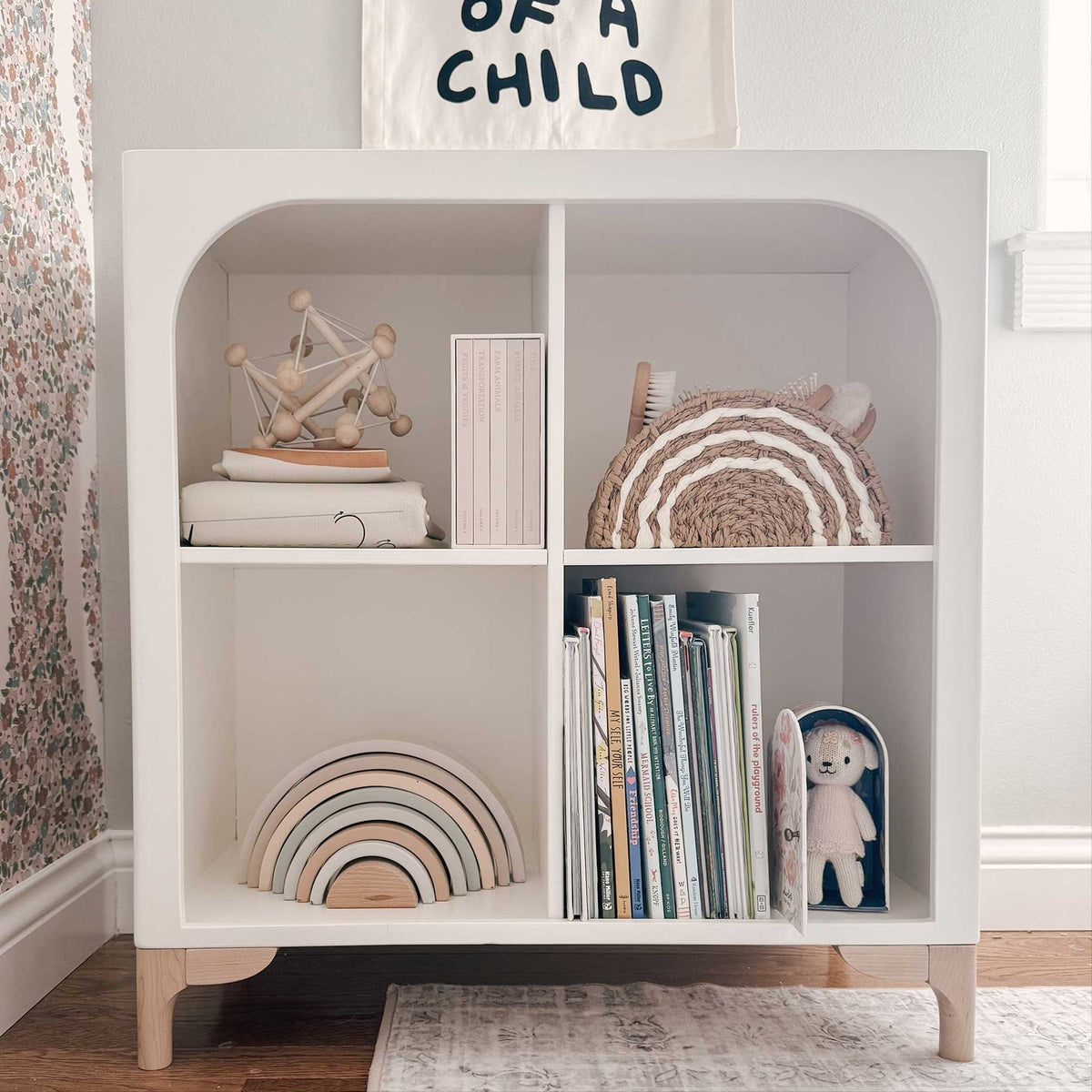 Archie Kids Wooden Bookshelf