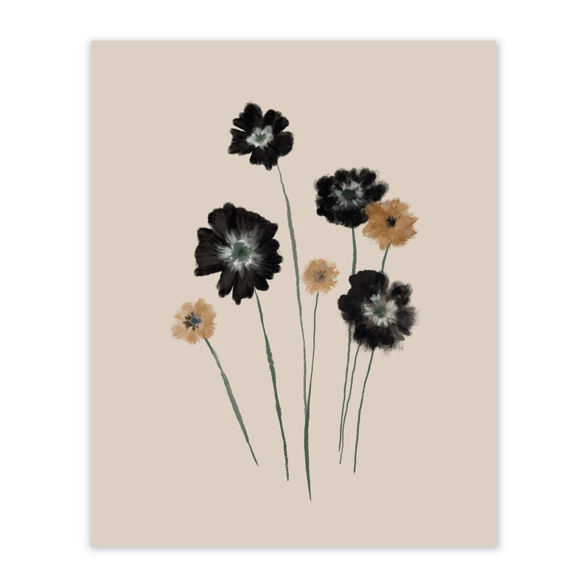 Contrast Blossoms - Artwork Print