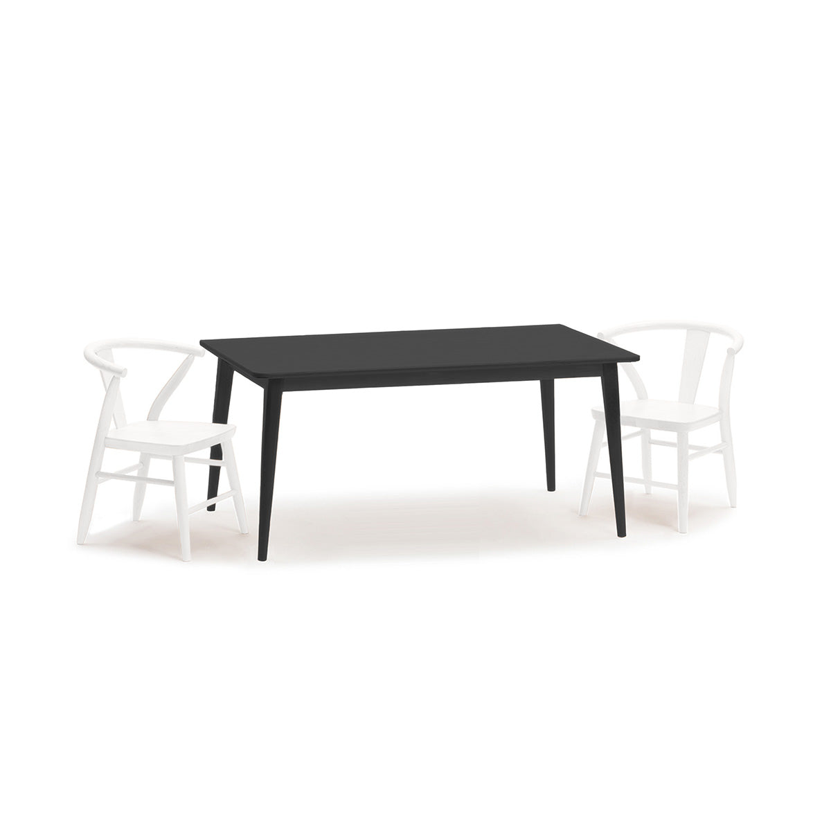 Wood Play Table and Chairs Set for Kids, 48" - Crescent