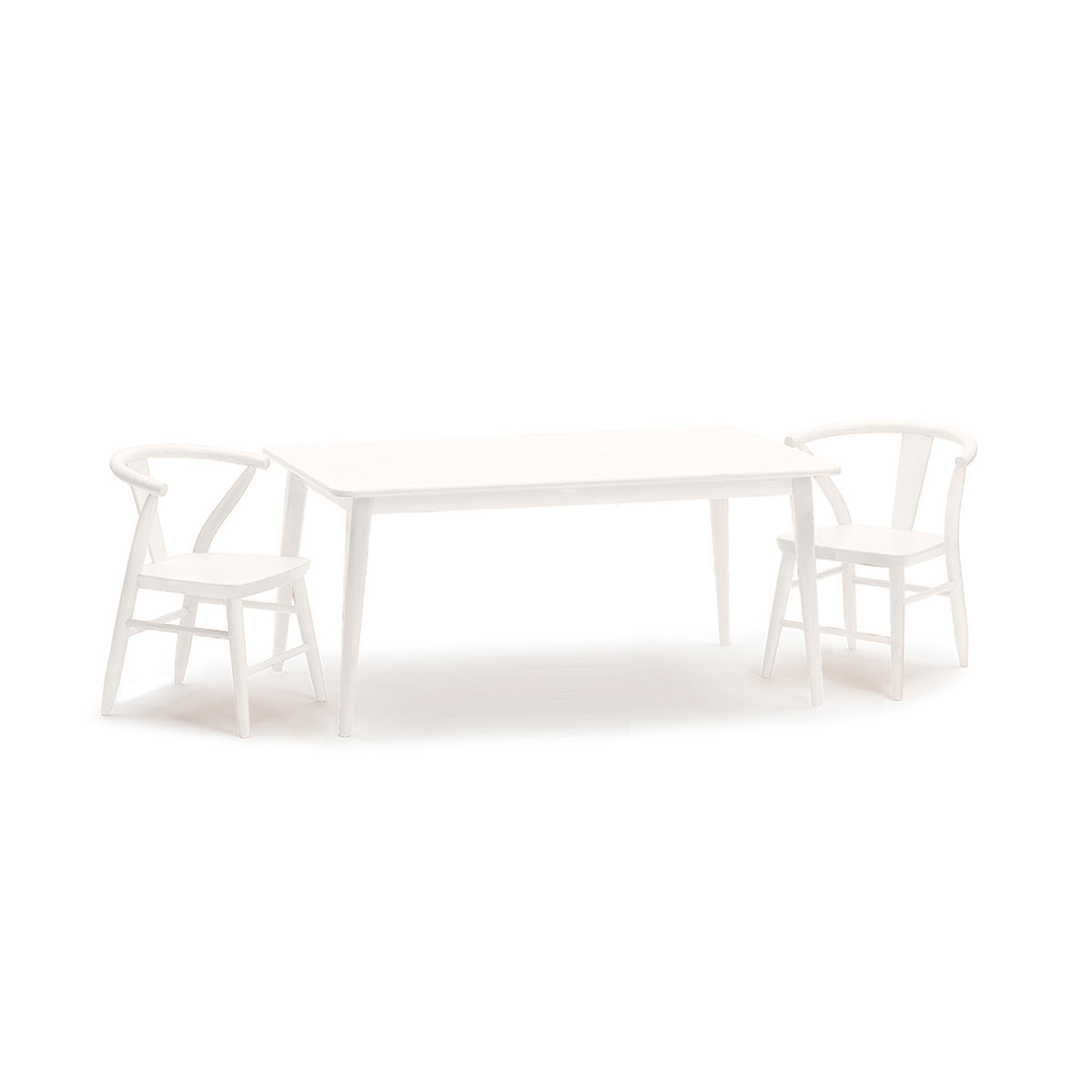 Wood Play Table and Chairs Set for Kids, 48" - Crescent