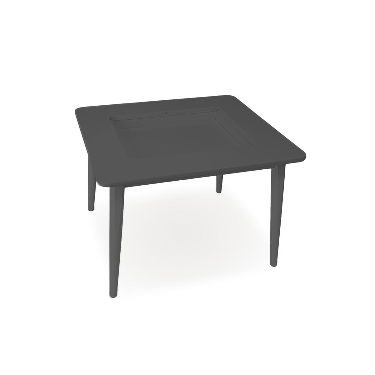 Crescent Kids Wood Play Table, 29 Inch, with Storage