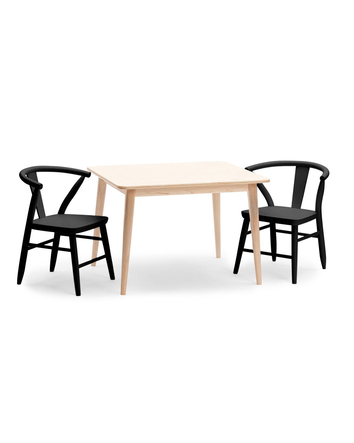 Wood Play Table and Chairs Set for Kids, 29" - Crescent