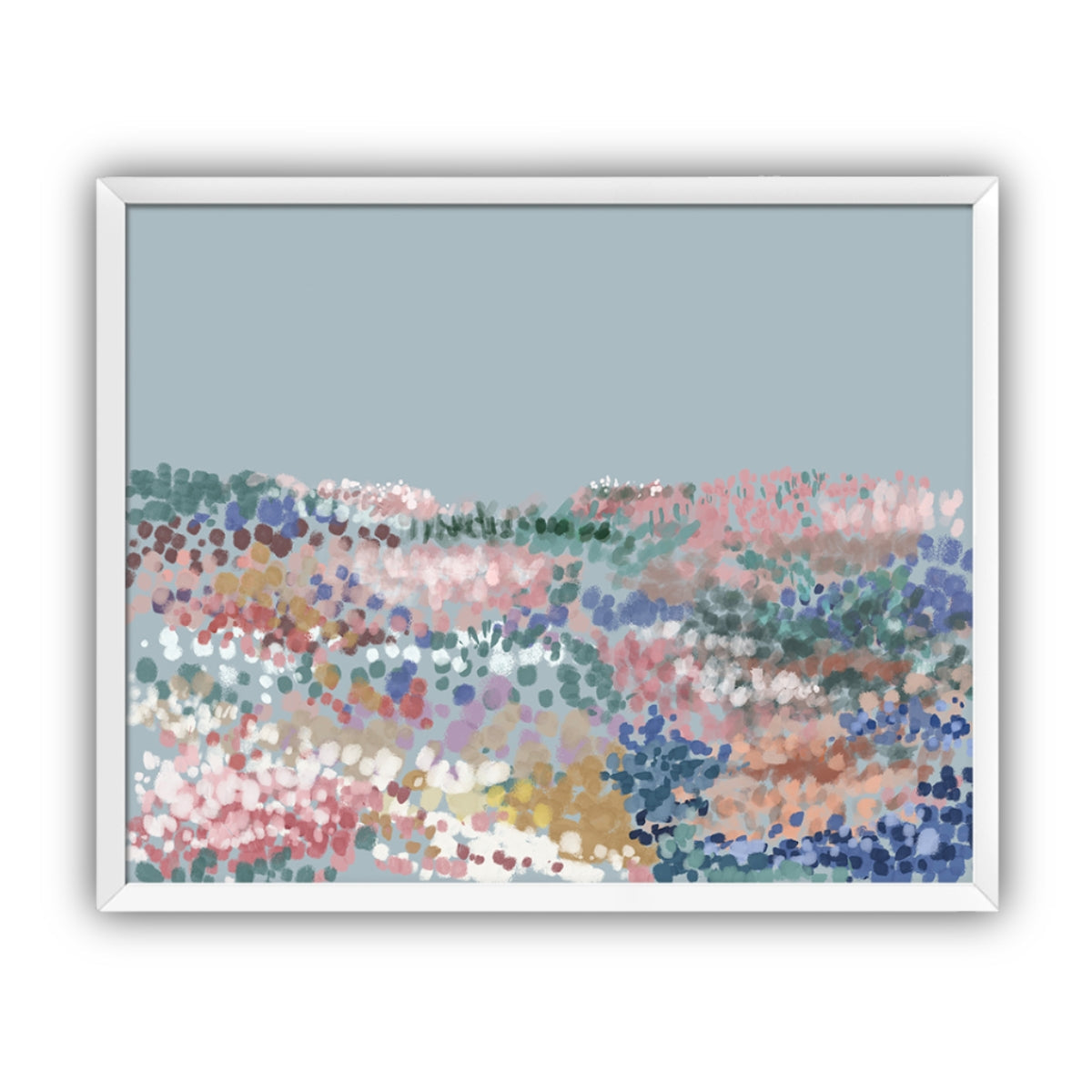 Field of Flowers Artwork, Framed