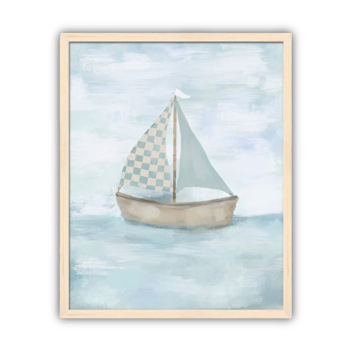 The Little Sailboat Artwork, Framed