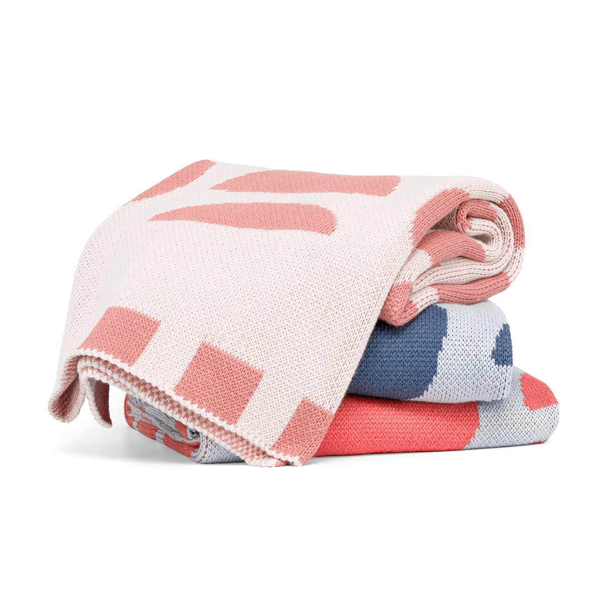 Geo Cotton Knit Baby & Kids Blanket
