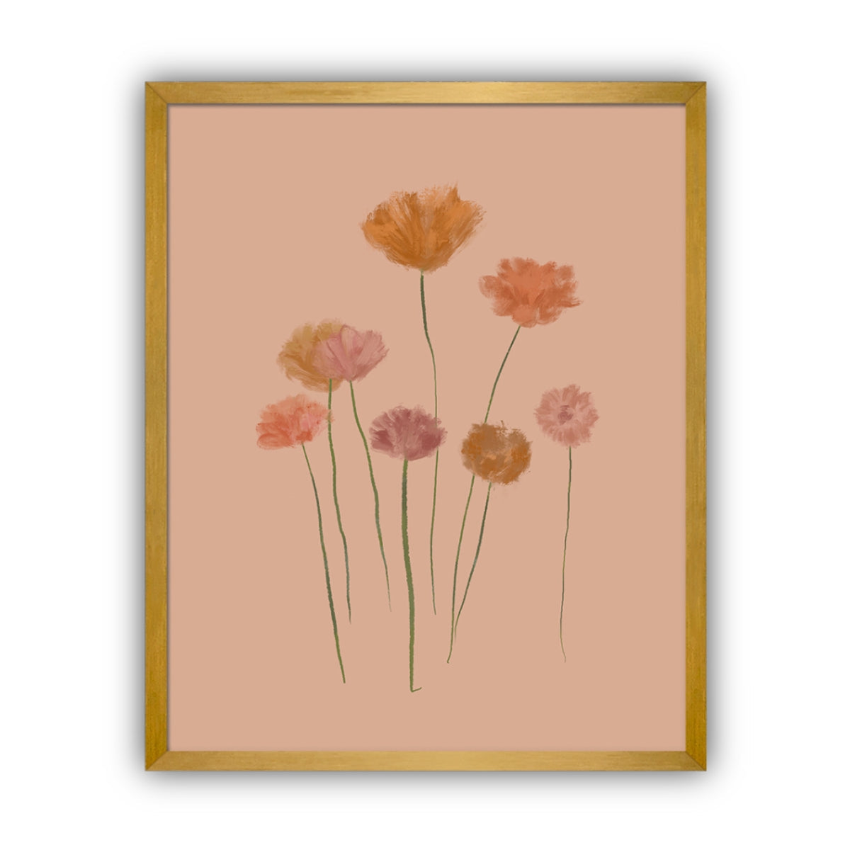 Warm Blossoms Artwork, Framed