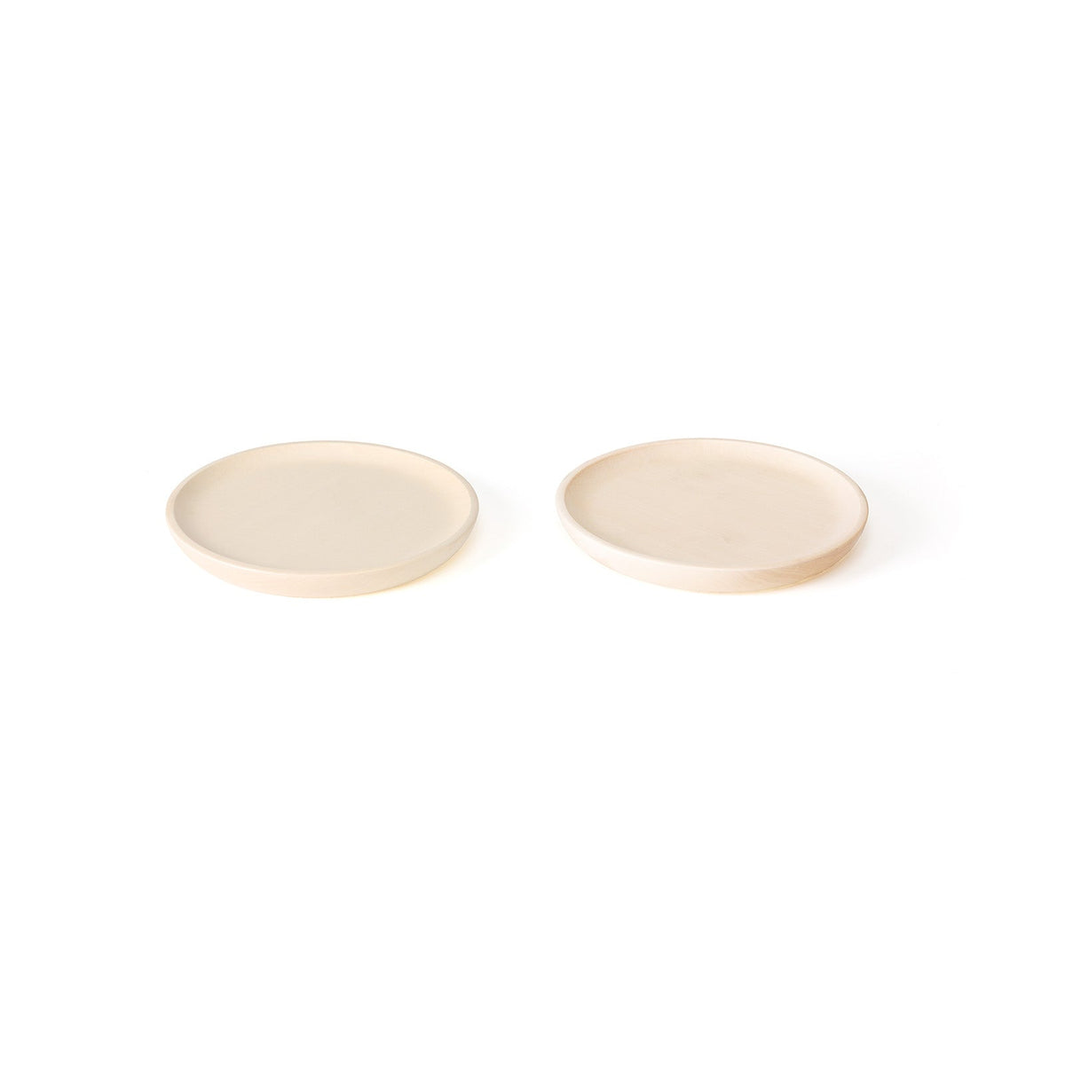 Wood Play Plates for Kids, Set of 2