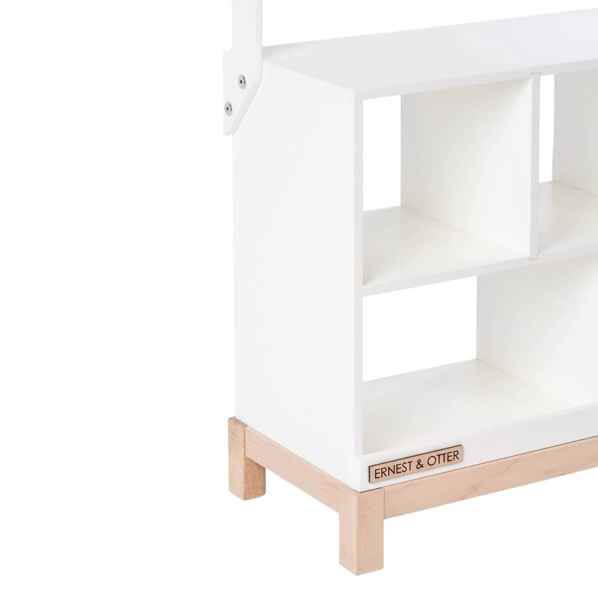 Wooden Play Market Stand - shelves close-up