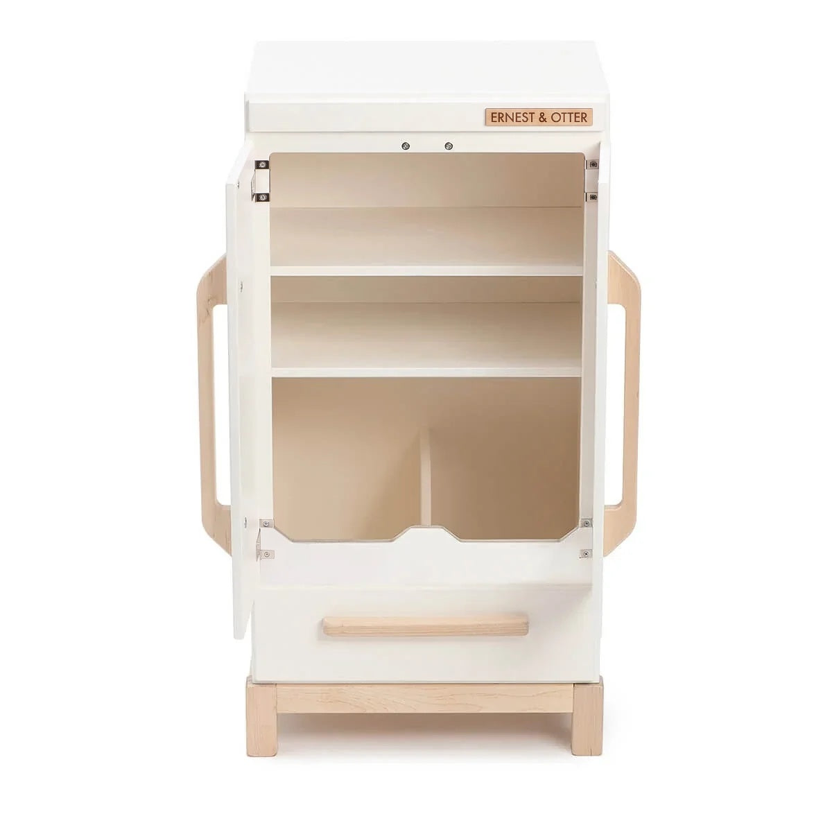 Wooden Essential Play Refrigerator - open