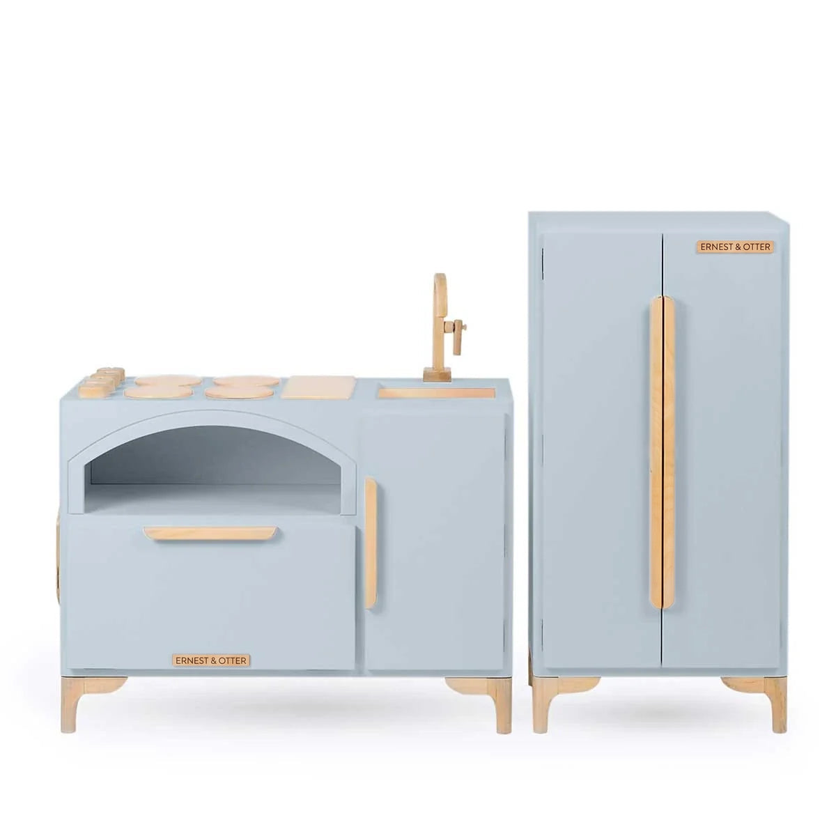 Ernest & Otter Luca play kitchen and refrigerator gray