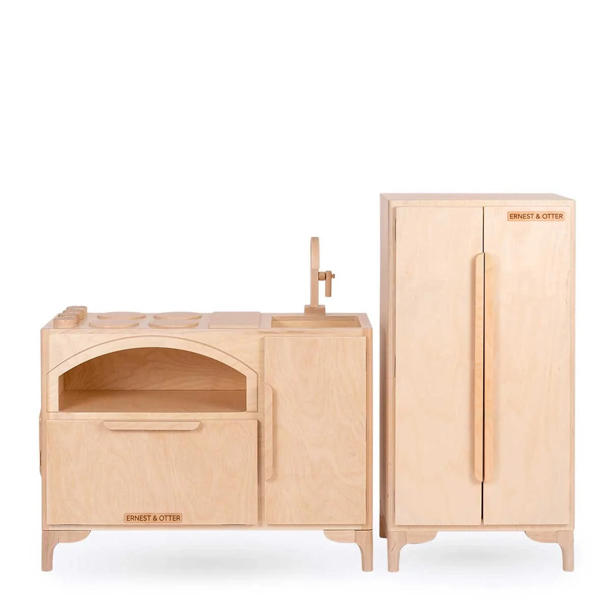 Ernest & Otter Luca play kitchen and refrigerator natural