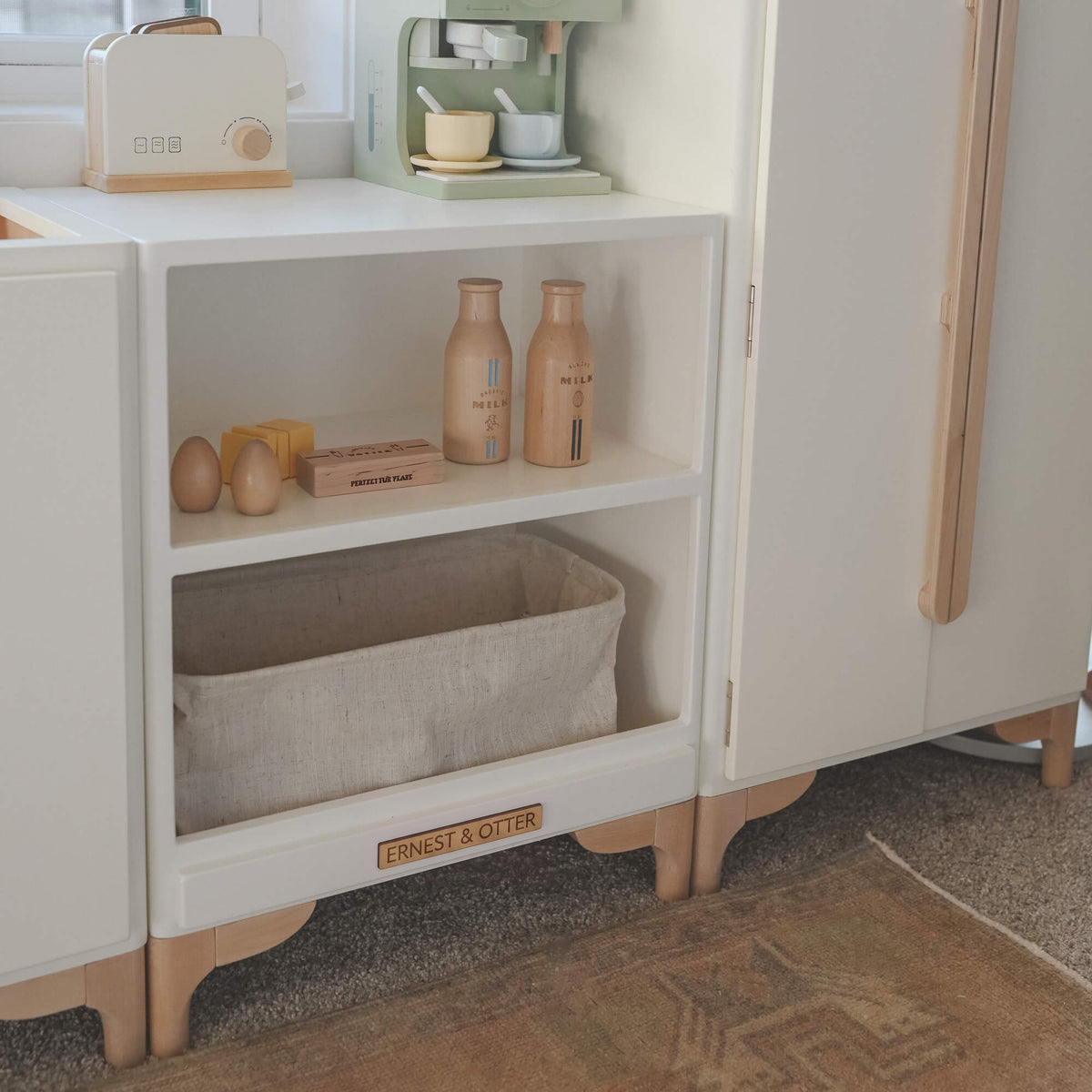 Ernest & Otter wooden countertop for Luca play kitchen