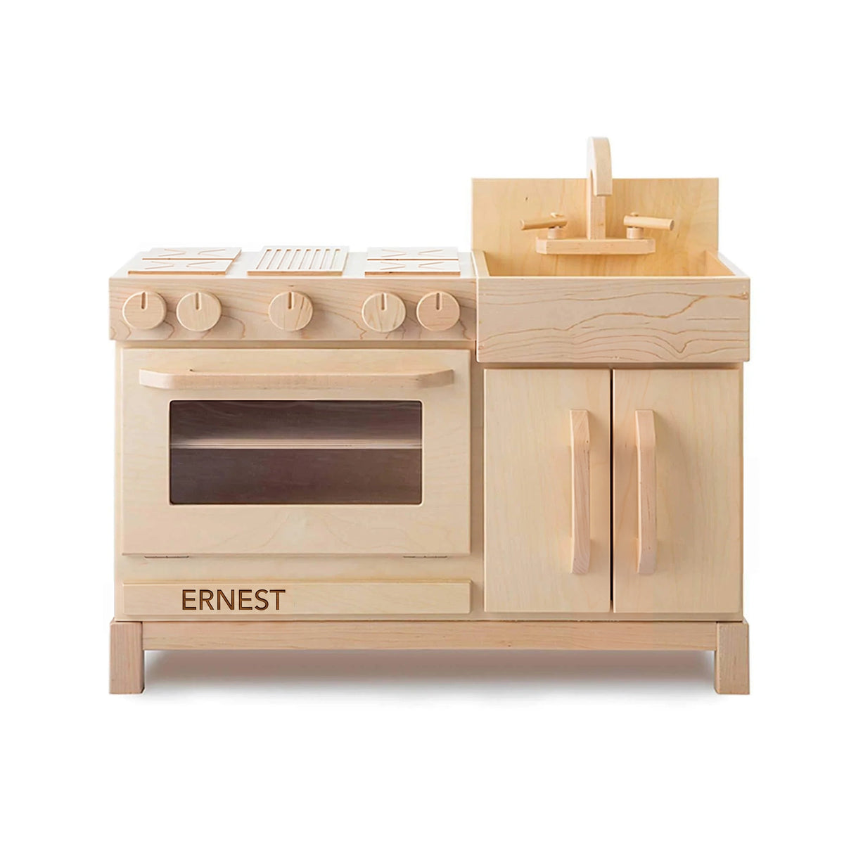 Ernest & Otter essential play kitchen natural front