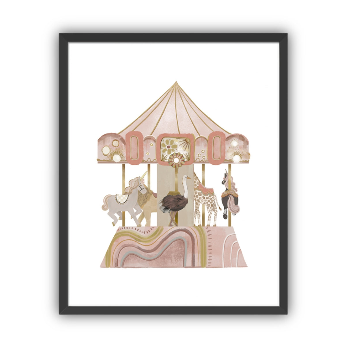 Carousel Artwork, Framed