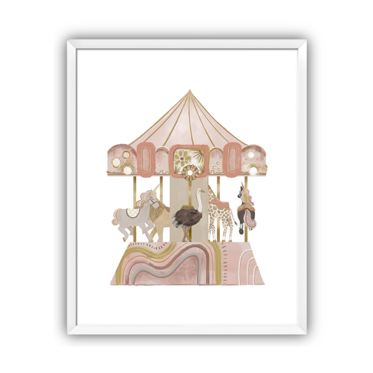 Carousel Artwork, Framed