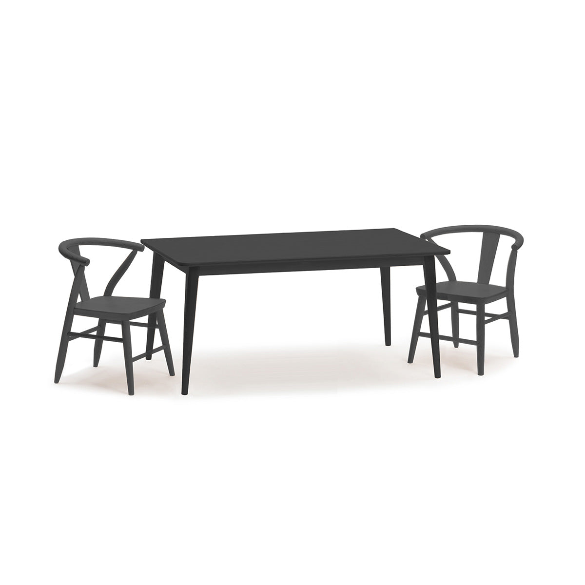 Wood Play Table and Chairs Set for Kids, 48" - Crescent