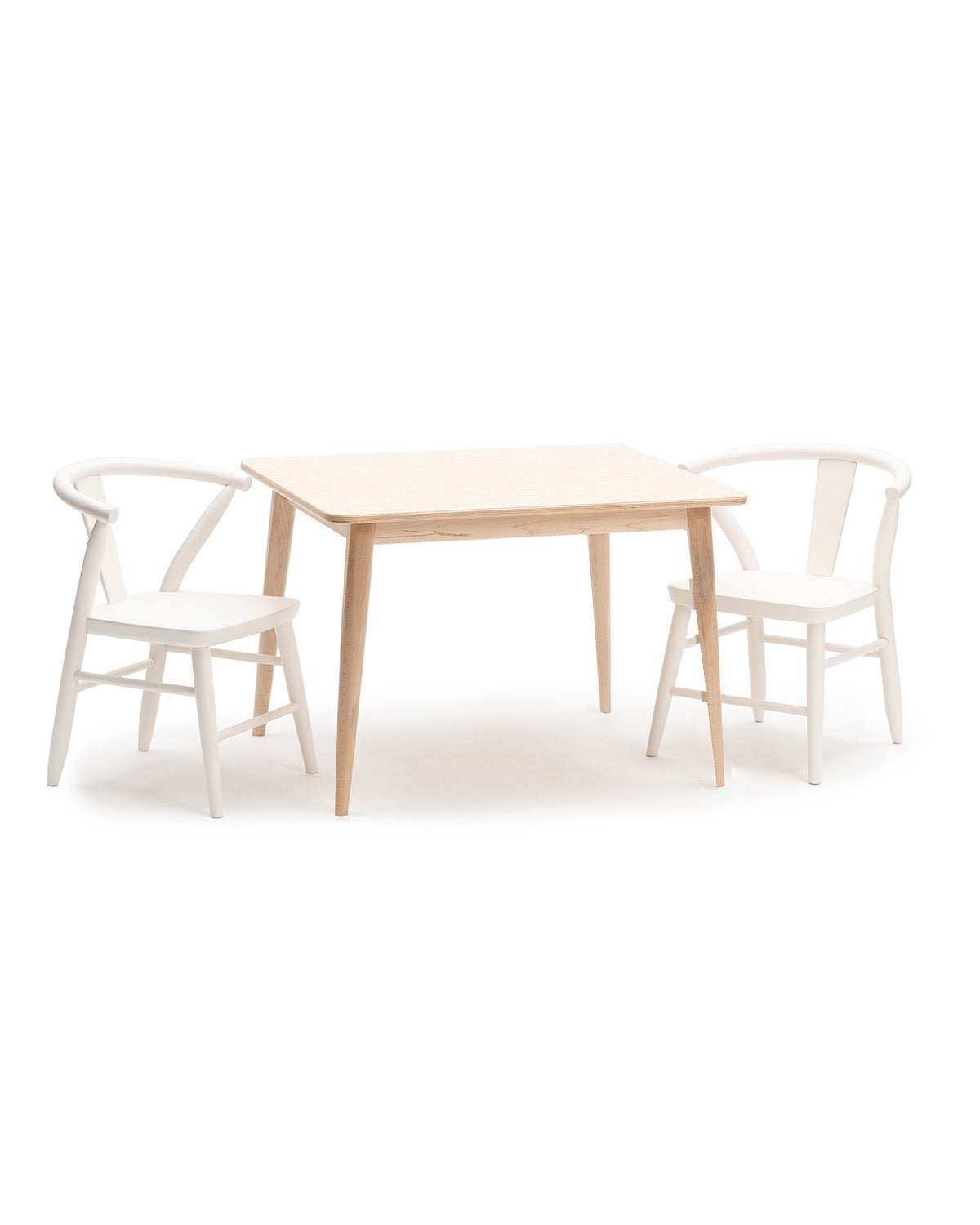 Wood Play Table and Chairs Set for Kids, 29" - Crescent