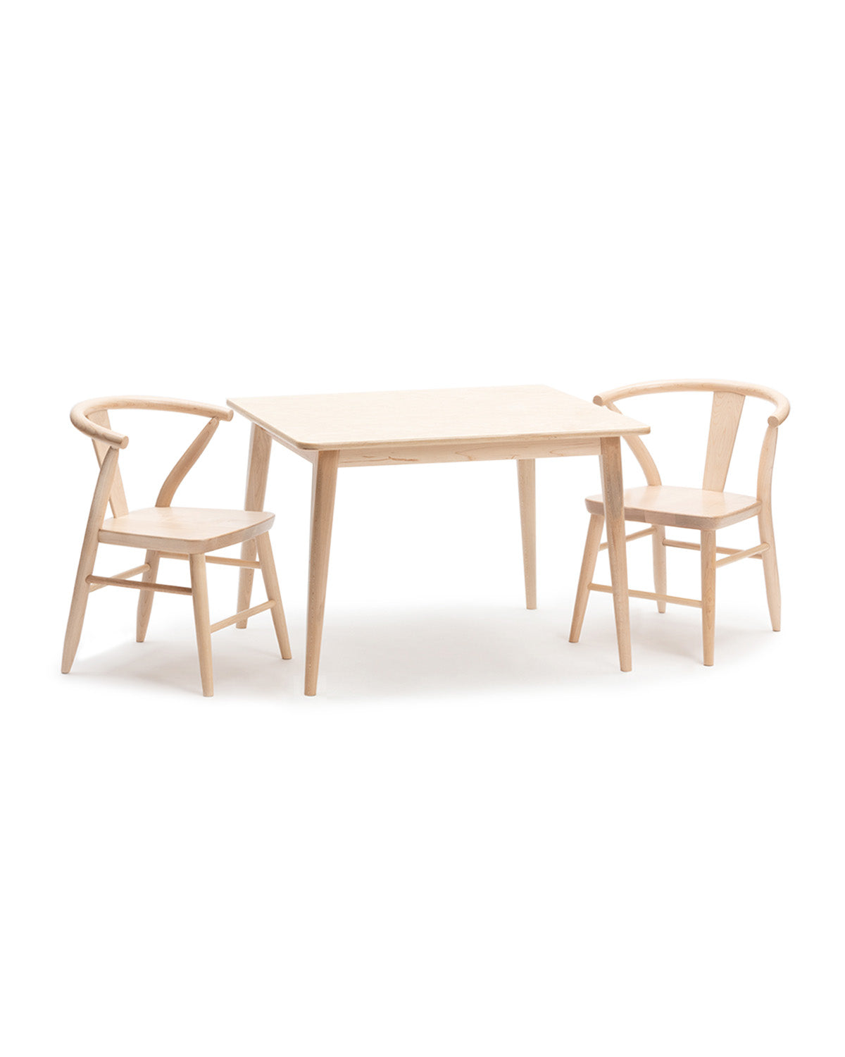 Wood Play Table and Chairs Set for Kids, 29" - Crescent