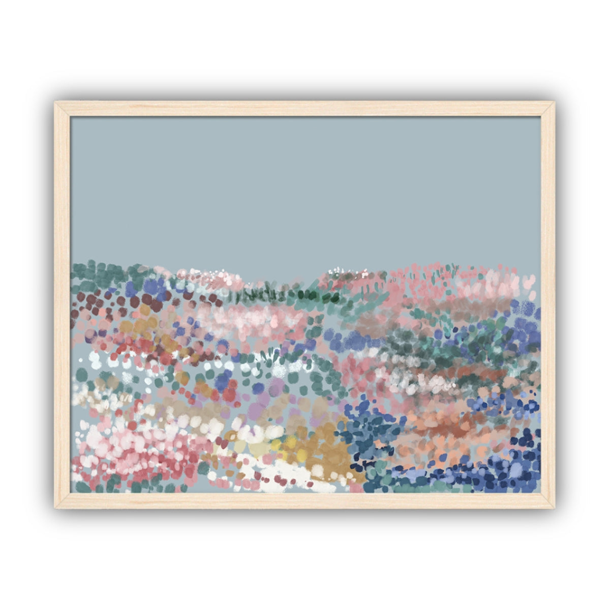 Field of Flowers Artwork, Framed