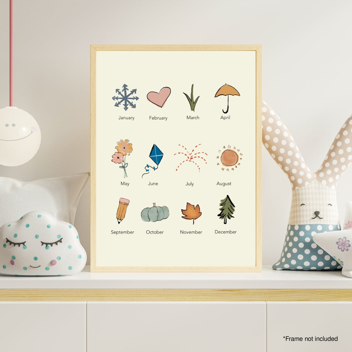 Months of the Year - Artwork Print