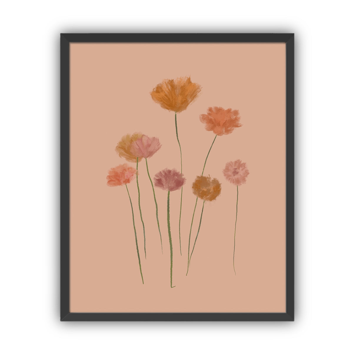 Warm Blossoms Artwork, Framed