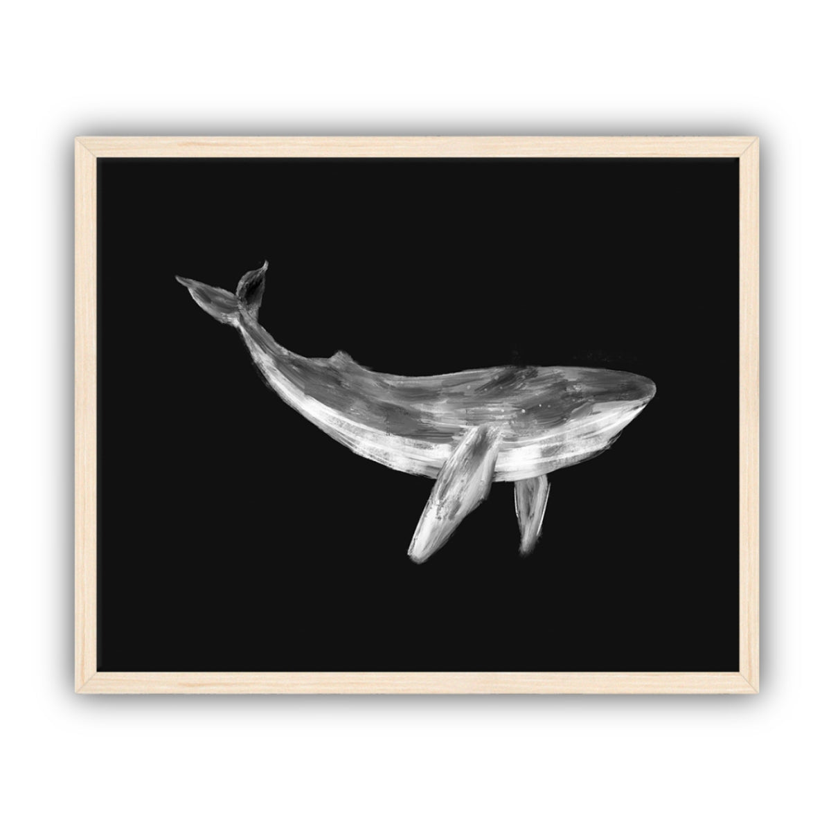 Whale Artwork, Framed