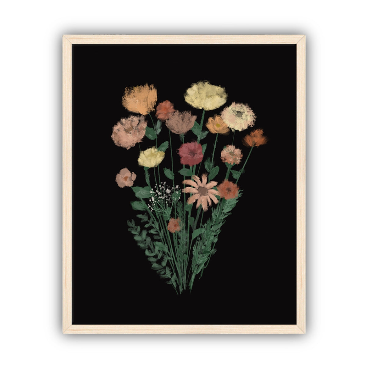 Wild Blossoms Artwork, Framed