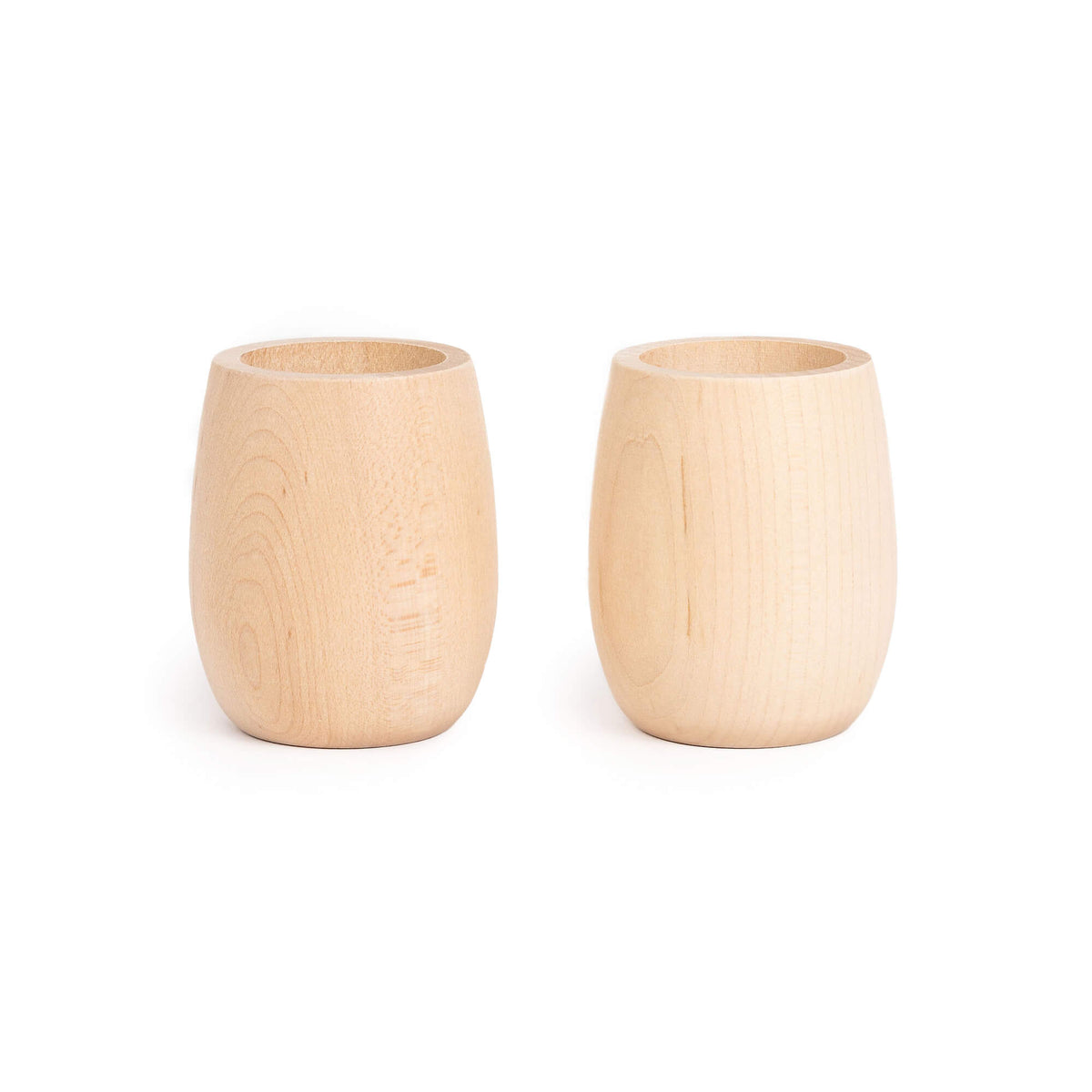 Wood Play Cups for Kids, Set of 2