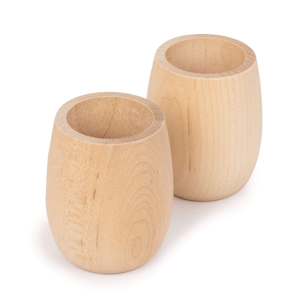 Wood Play Cups for Kids, Set of 2
