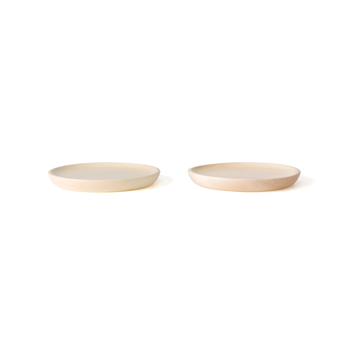 Wood Play Plates for Kids, Set of 2