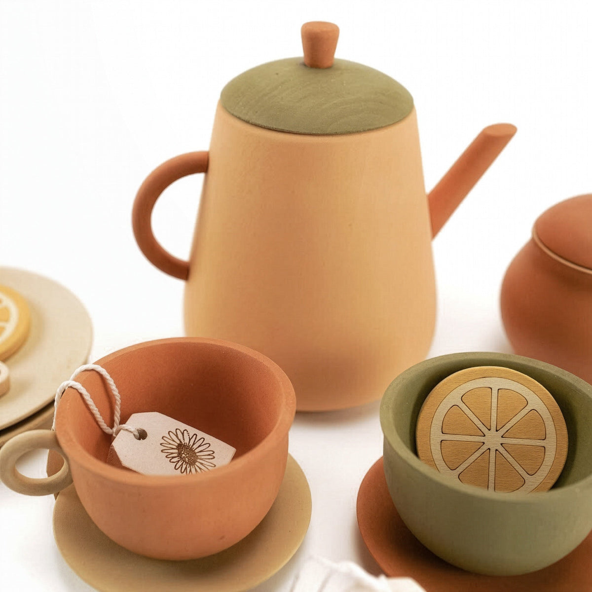 Wooden Play Tea Set for Kids