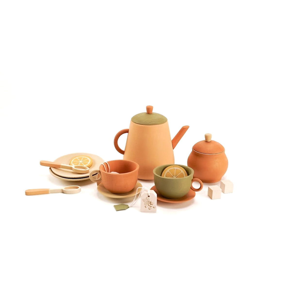 Wooden Play Tea Set for Kids