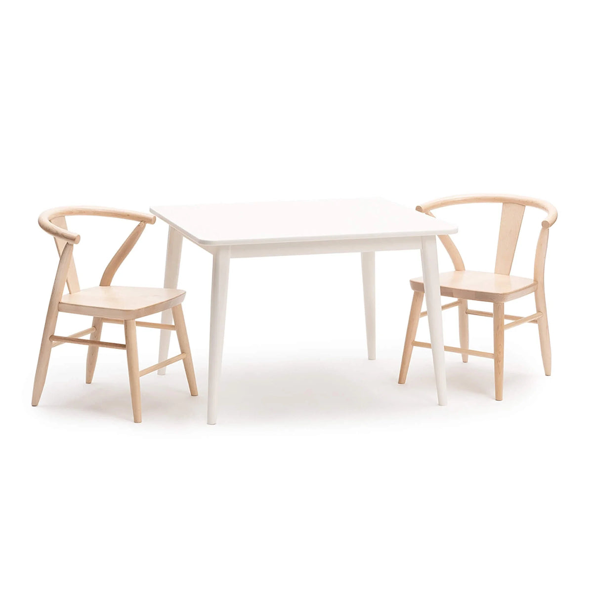 Wood Play Table and Chairs Set for Kids, 29" - Crescent