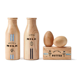 Wooden Dairy Play Food Set